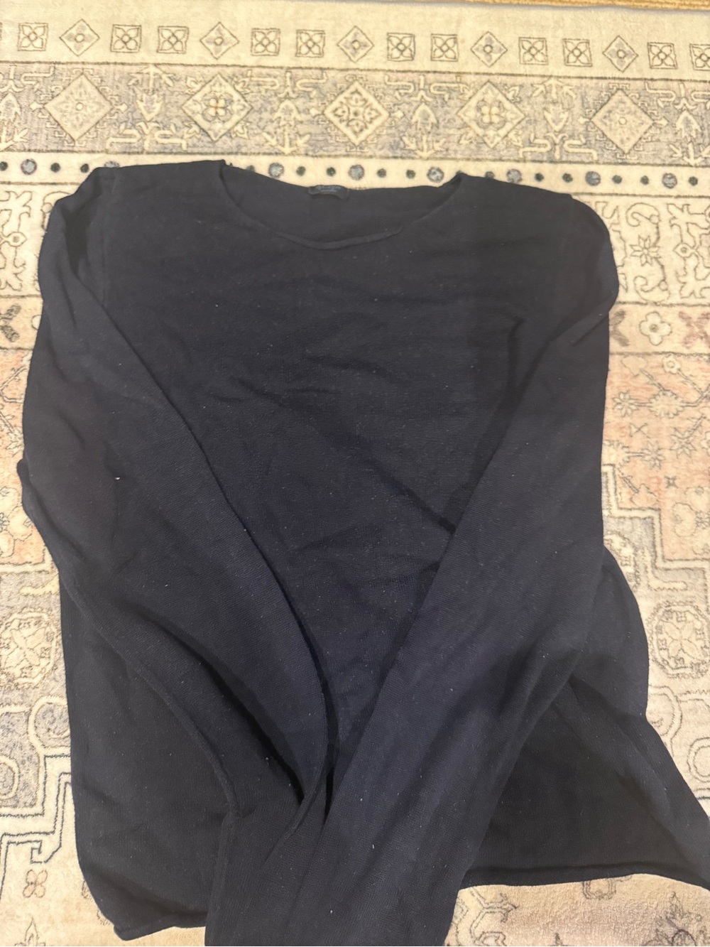 Brandy Melville Black Long Sleeve Crewneck Top